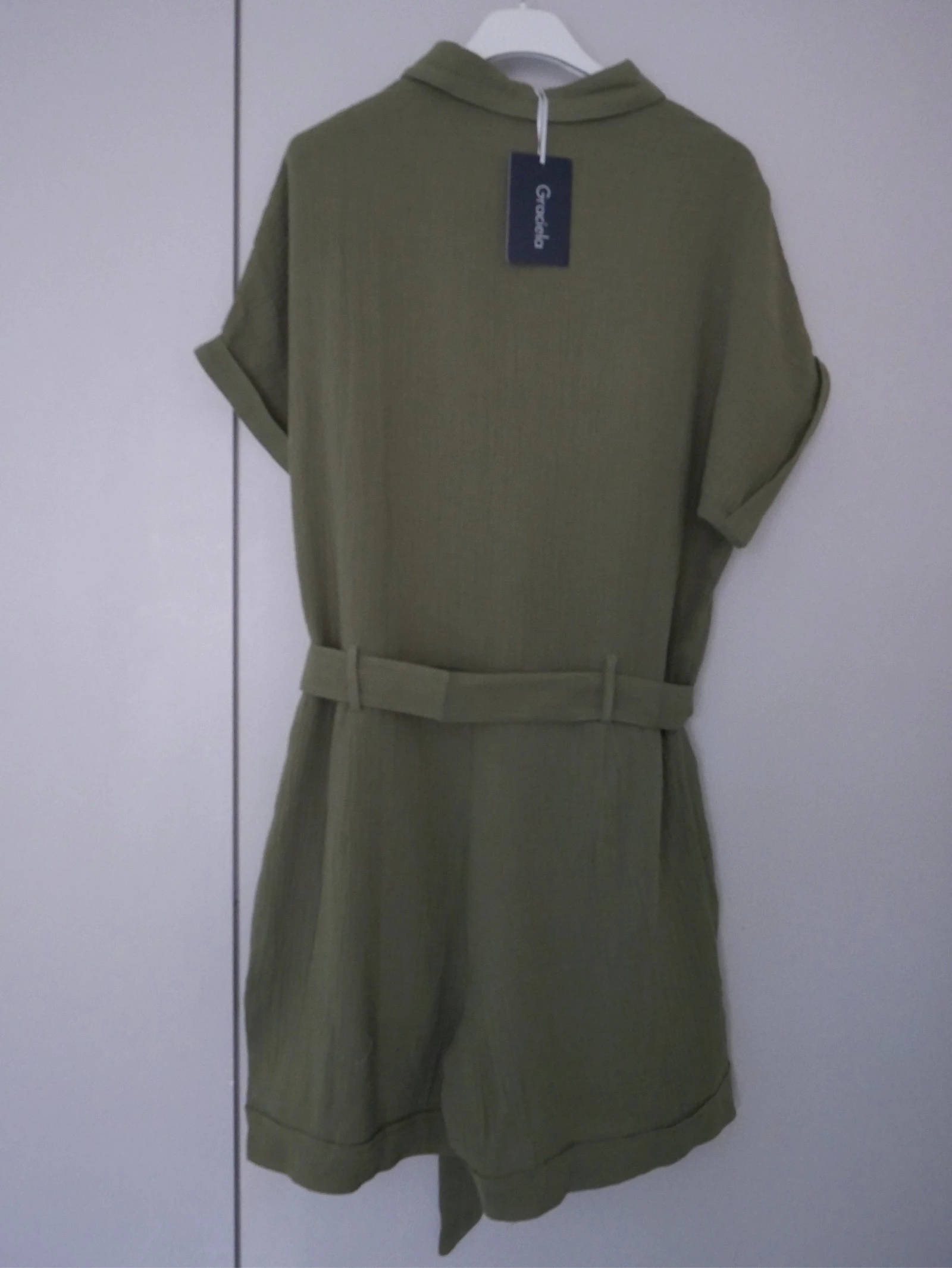 Nieuwe kaki playsuit van katoengaas  – photo 2